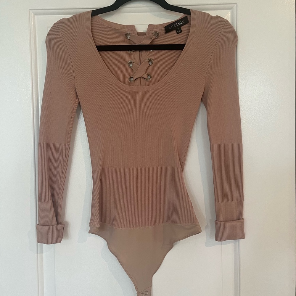 Intermix tan bodysuit